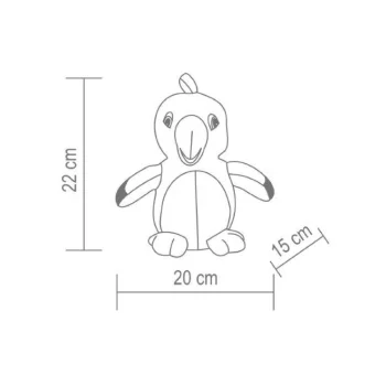 Plišani oponašajući papagaj KDD21-2